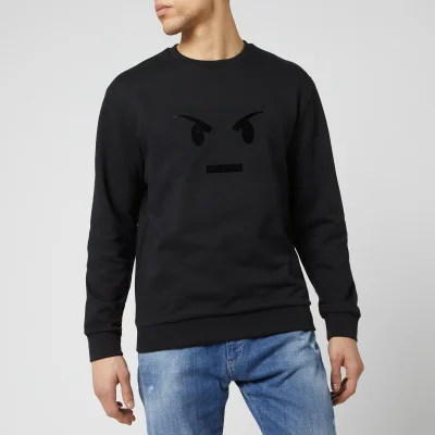 Emporio Armani Men's Emoji Print Sweatshirt - Nero