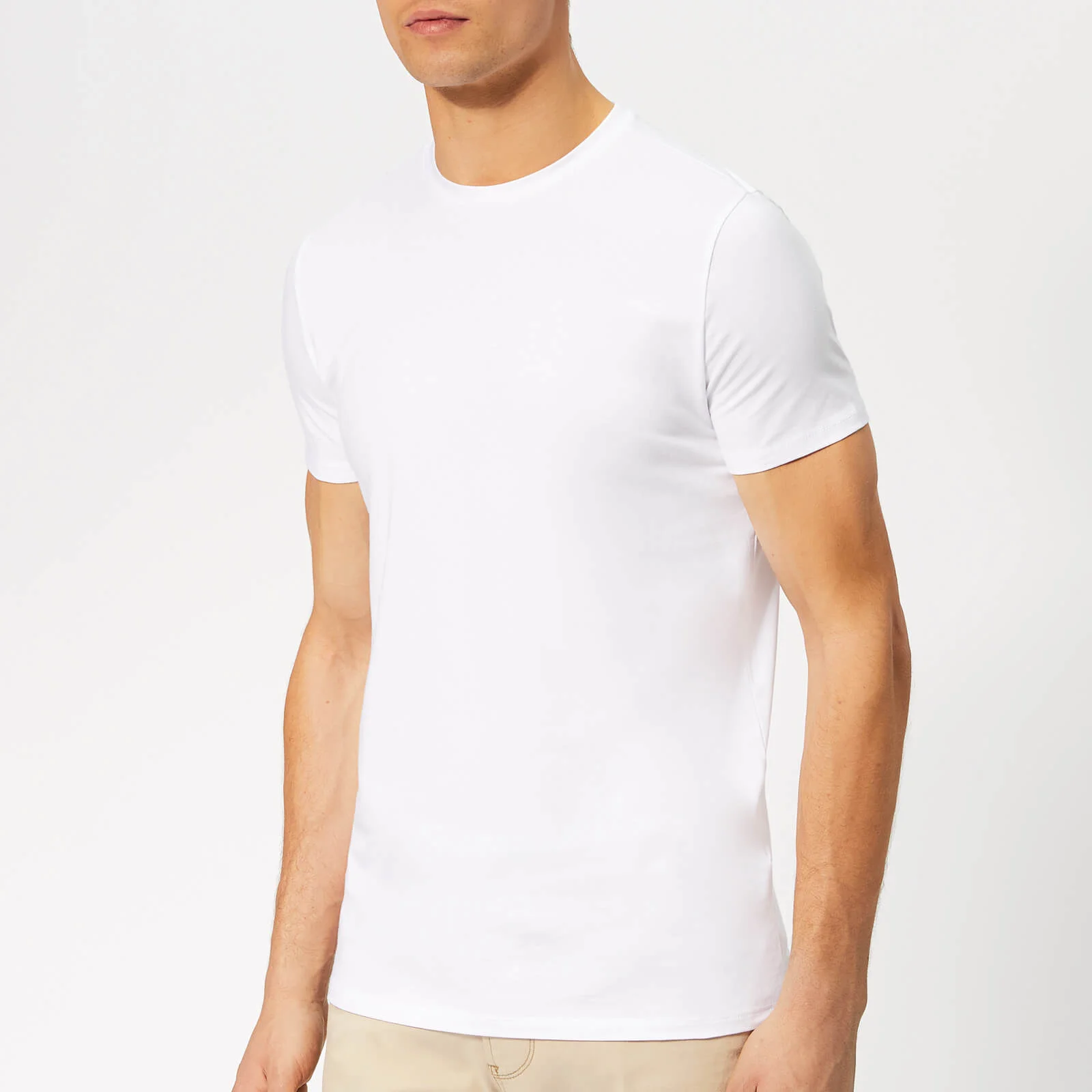 Emporio Armani Men's Small Logo T-Shirt - White Image 1