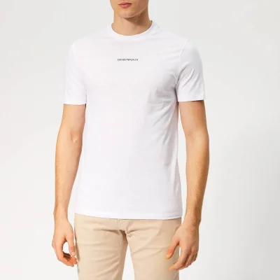 Emporio Armani Men's Small Centre Logo T-Shirt - White