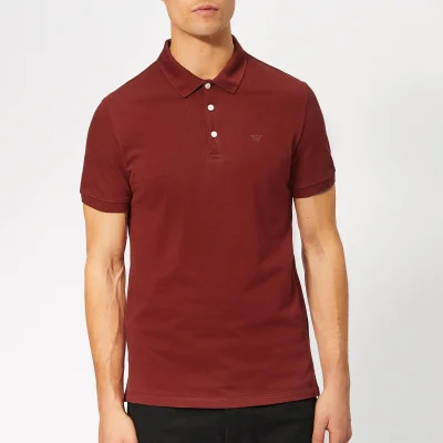Emporio Armani Men's Basic Regular Fit Polo Shirt - Burgundy