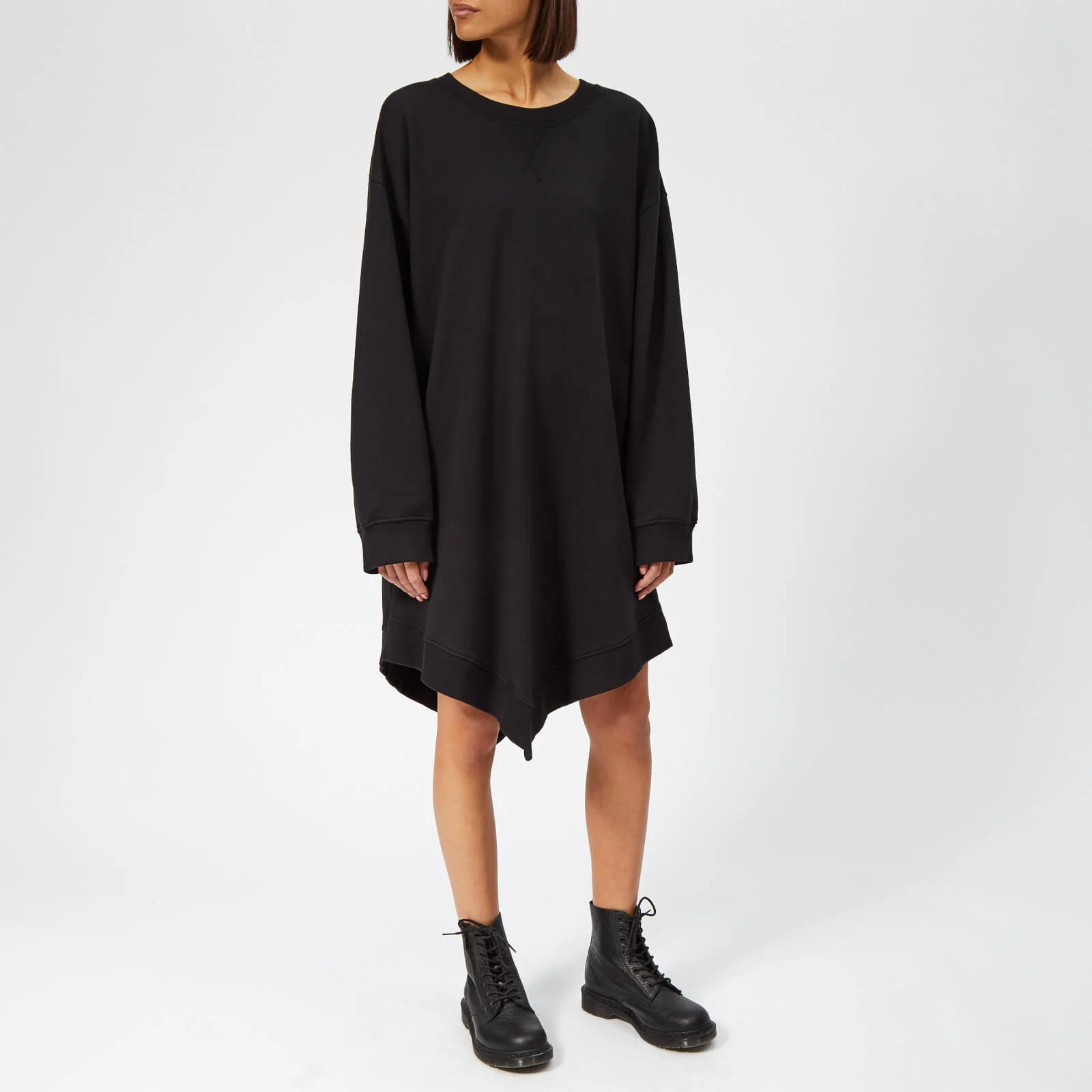 MM6 Maison Margiela Women's Angle Sweatshirt Dress - Black Image 1