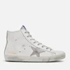 Golden Goose Women's Francy Hi-Top Trainers - White Silver - Image 1