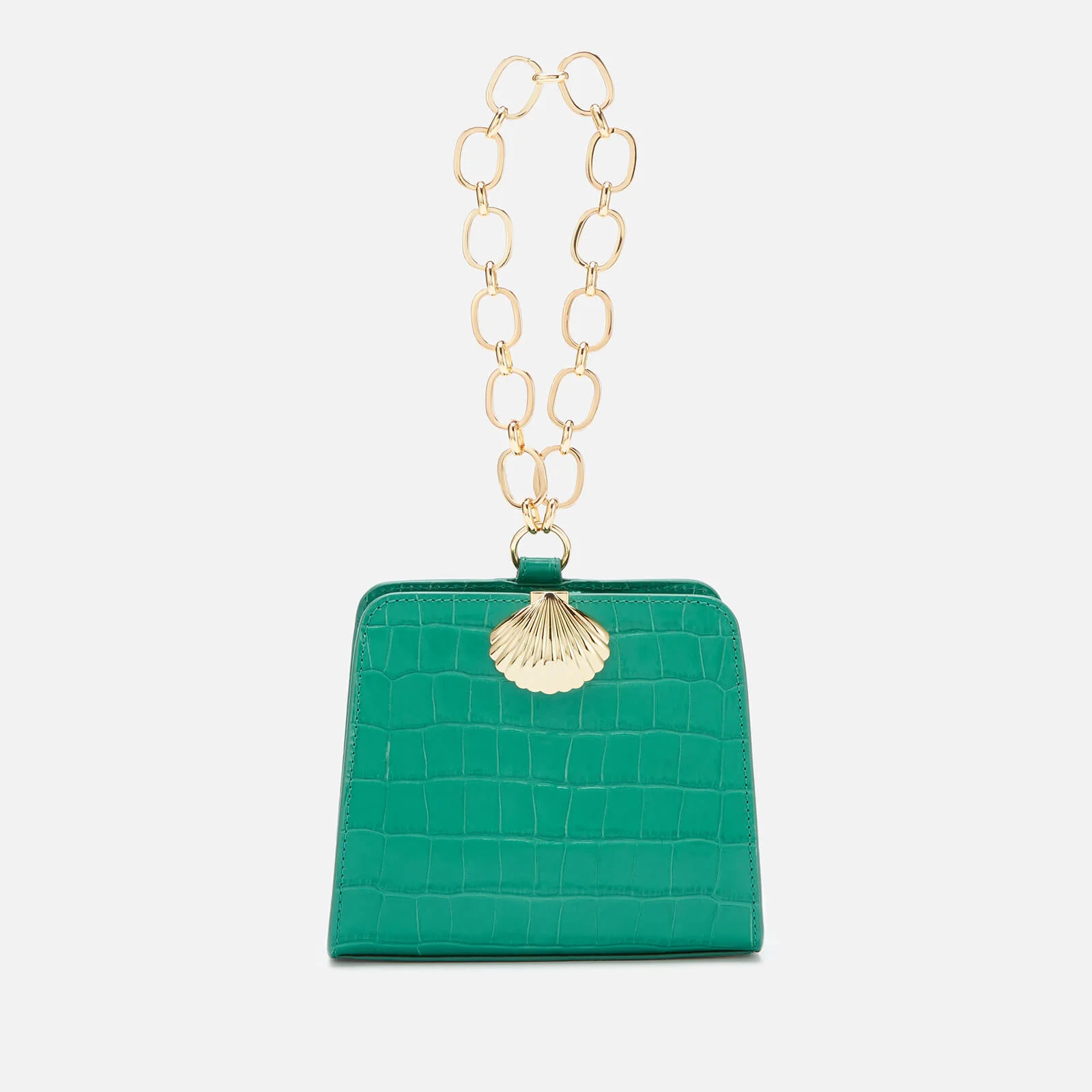 RIXO Women's Amelie Croc Bag - Emerald Image 1