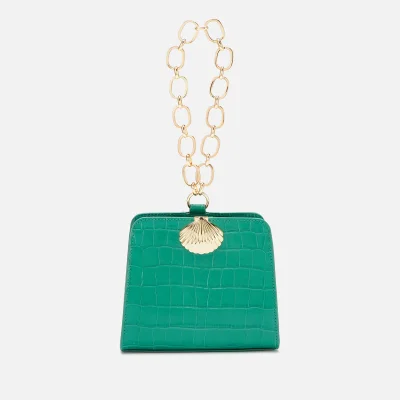 RIXO Women's Amelie Croc Bag - Emerald
