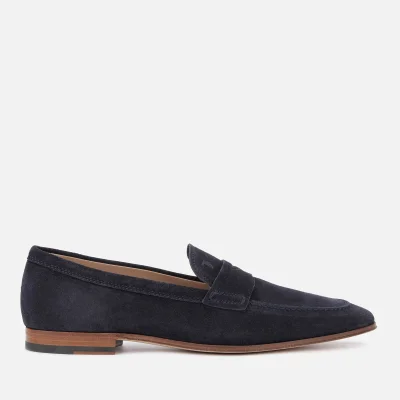 Tod's Men's Leather Moccasin Shoes - Galassia Scuro