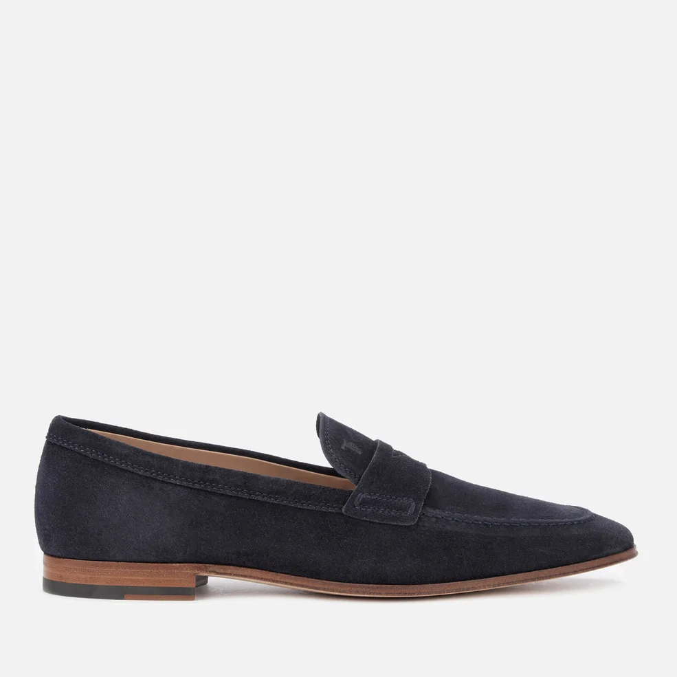 Tod's Men's Leather Moccasin Shoes - Galassia Scuro Image 1