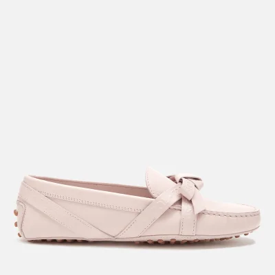 Tod's Women's Gommini Bow Strap Detail Loafers - Glove