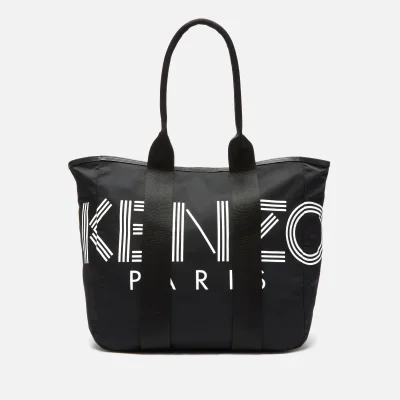 KENZO Women's Large Nylon Paris Logo Tote Bag - Black
