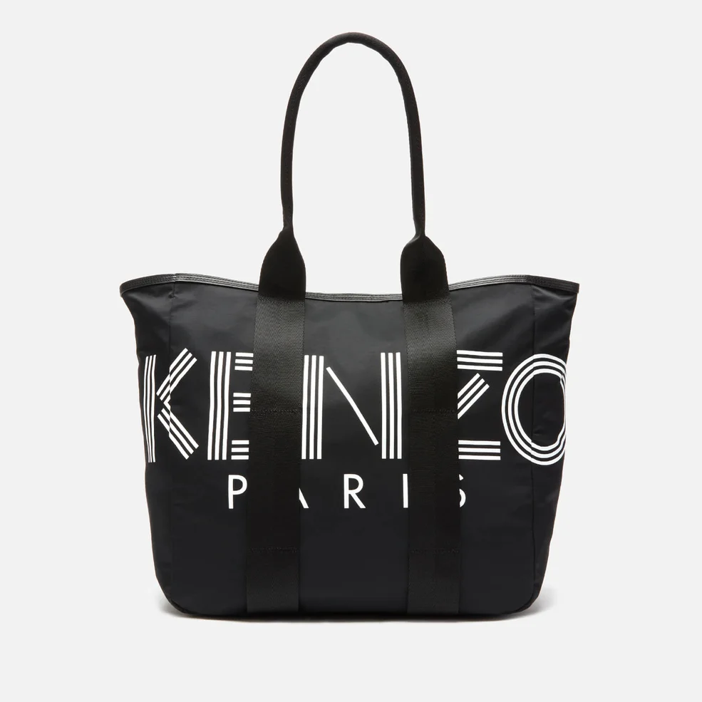 KENZO Women's Large Nylon Paris Logo Tote Bag - Black Image 1