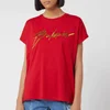 Balmain Women's Crew Neck T-Shirt - Red - Image 1