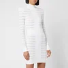 Balmain Women's Short Medical Stripe Dress - White - Image 1