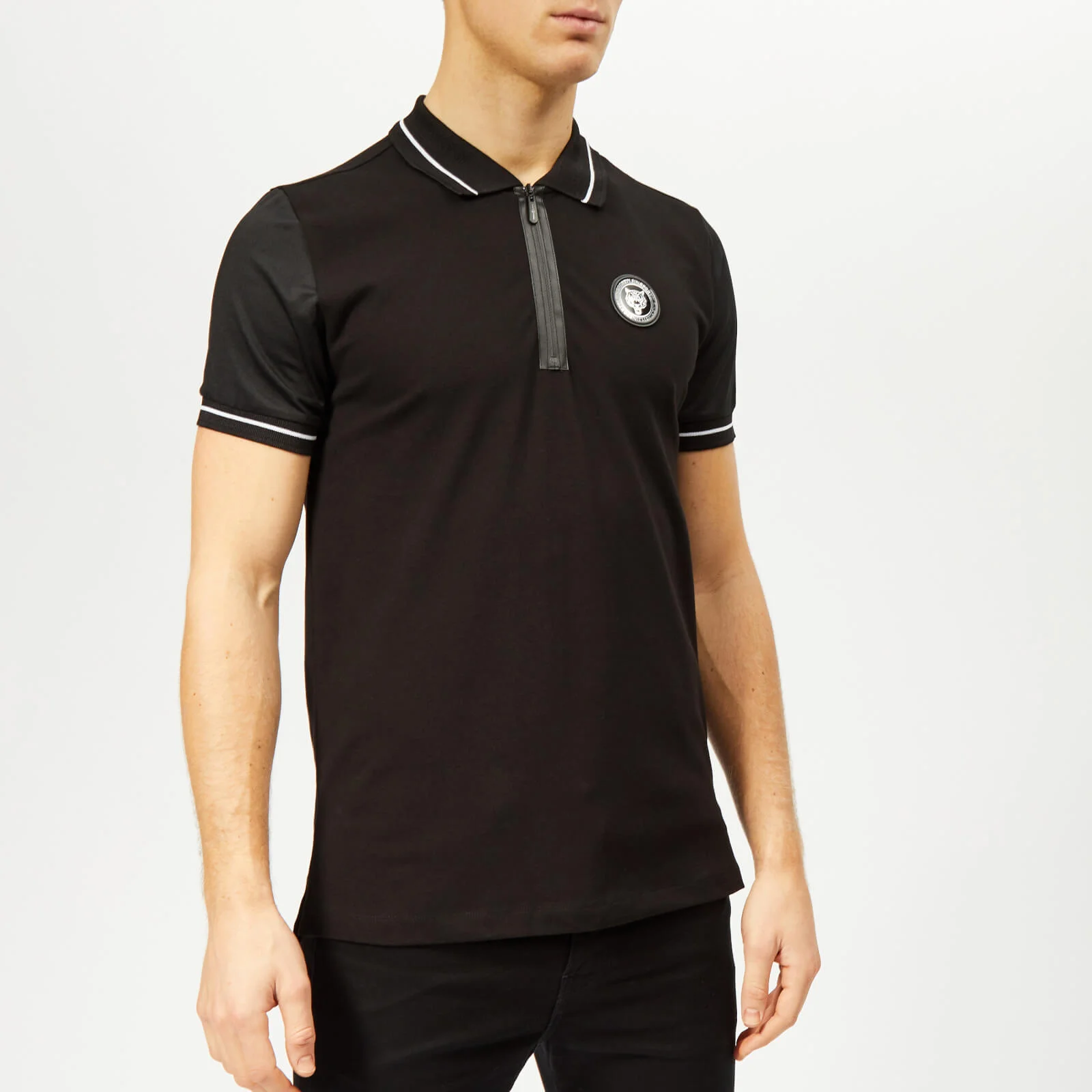 Plein Sport Men's Statement Polo-Shirt - Black/White Image 1