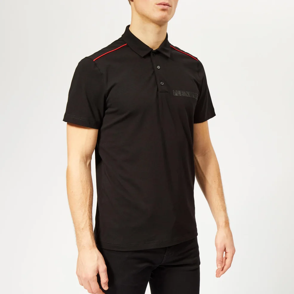 Plein Sport Men's Statement Polo Shirt - Black Image 1