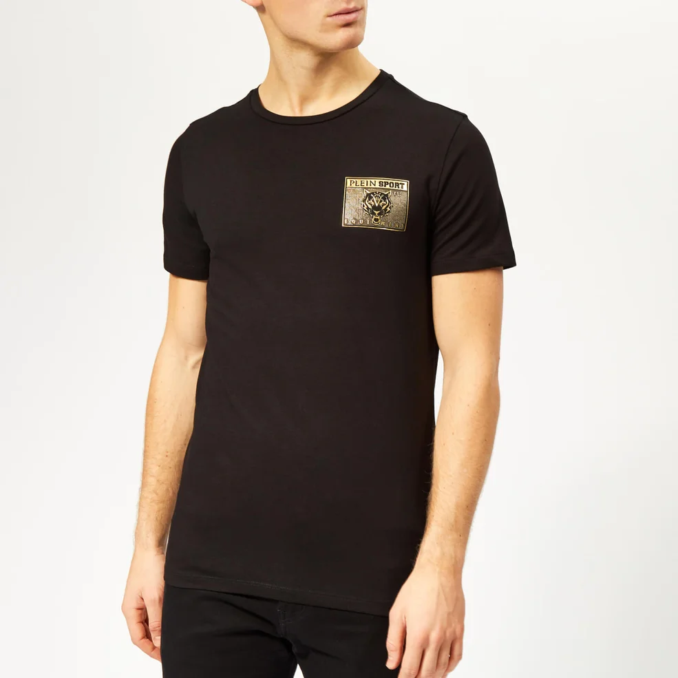 Plein Sport Men's Metal Sport T-Shirt - Black/Gold Image 1
