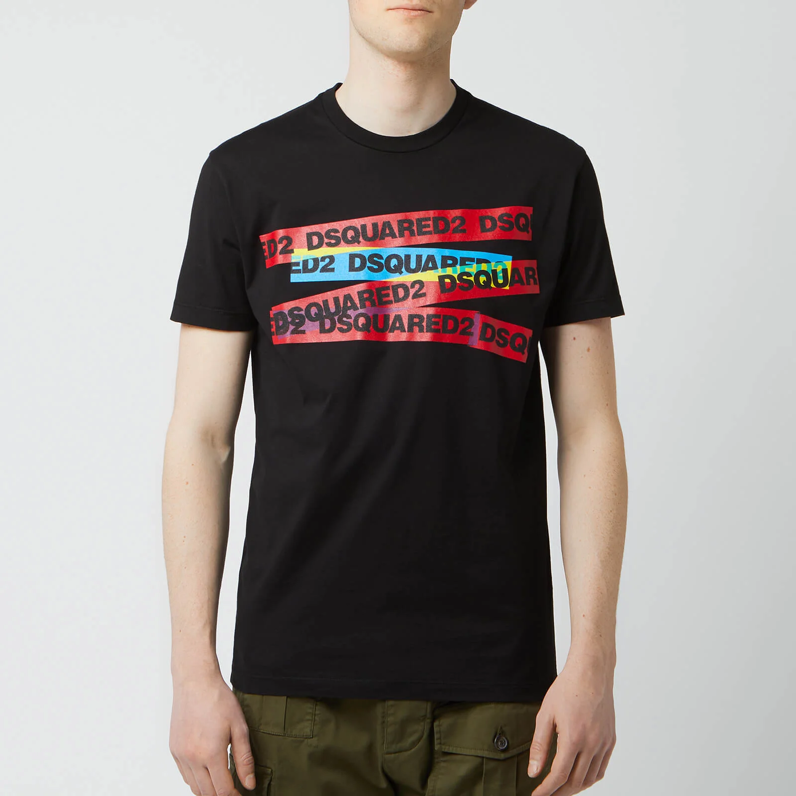 Dsquared2 Men's Cool Fit Tape T-Shirt - Black Image 1