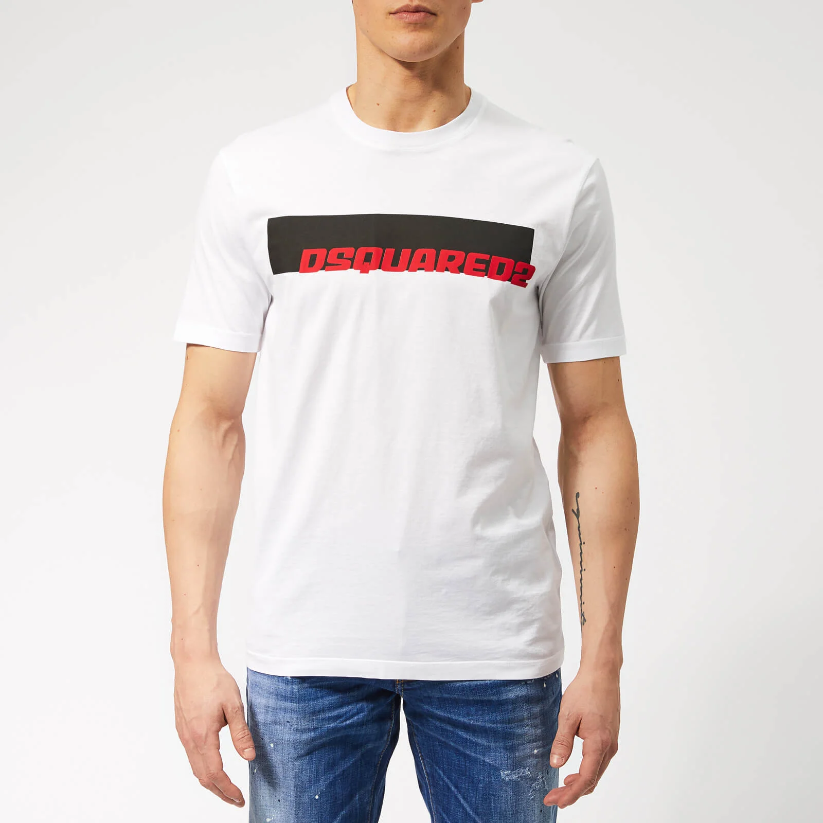 Dsquared2 Men's Stud Fit T-Shirt - White Image 1