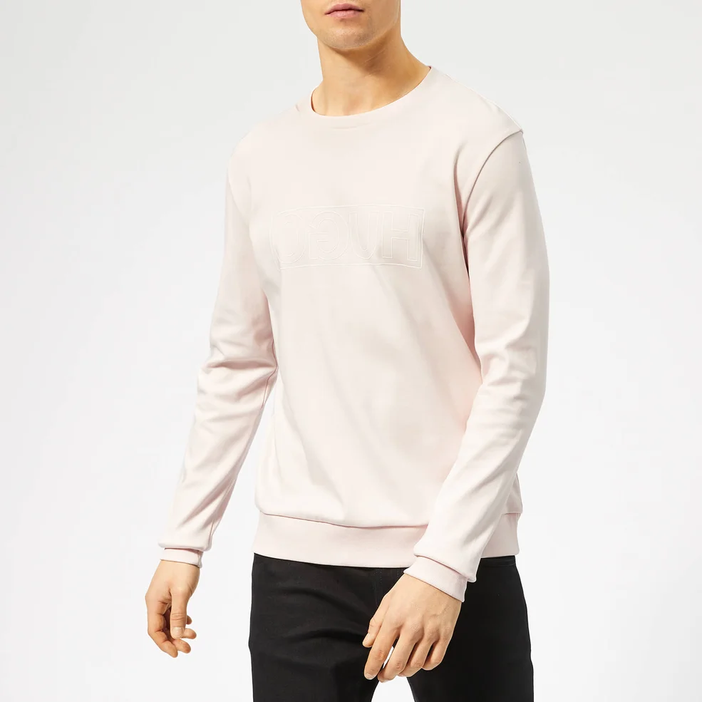 HUGO Men's Dicago Sweatshirt - Light/Pastel Pink Image 1