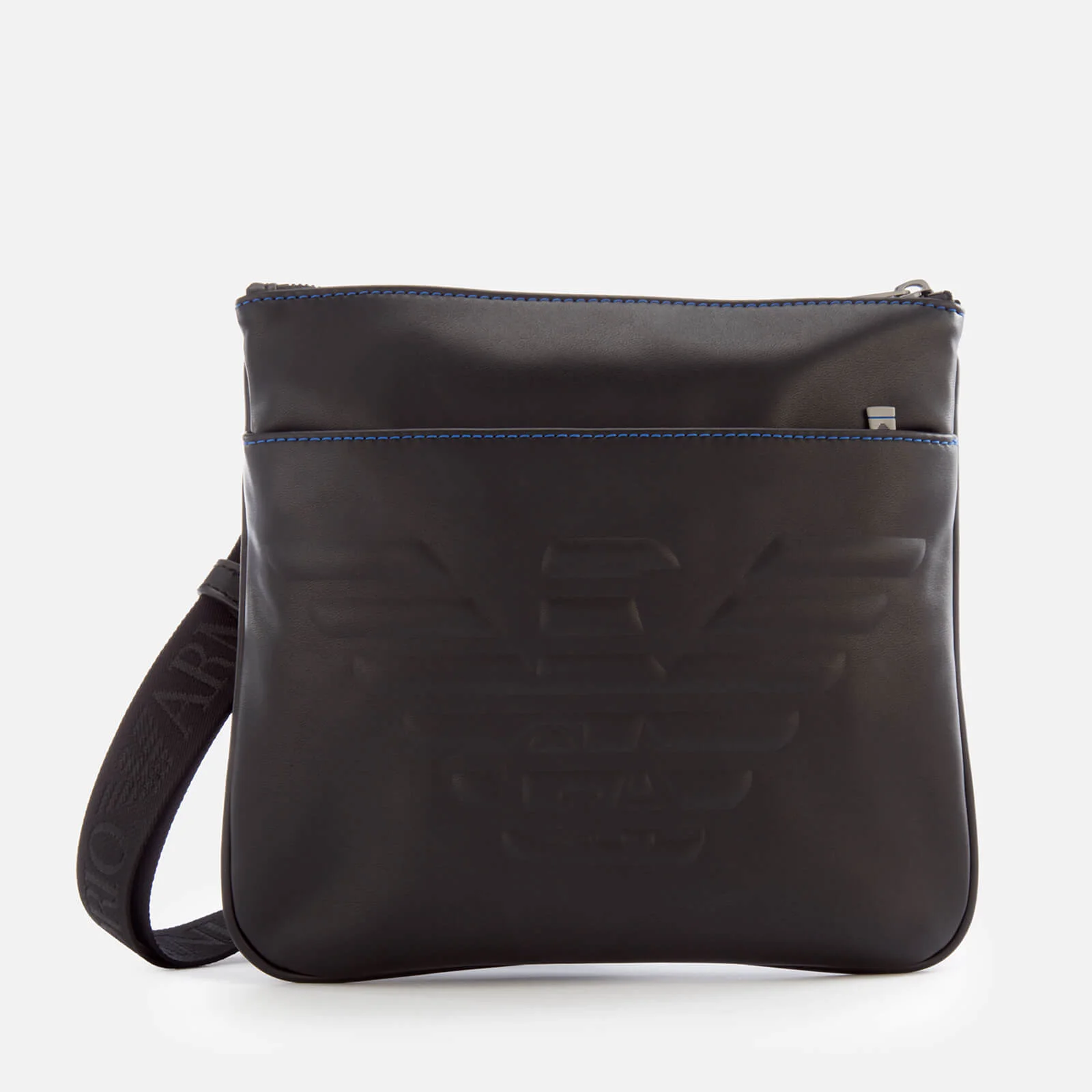 Emporio Armani Men's Flat Messenger Bag - Black Image 1