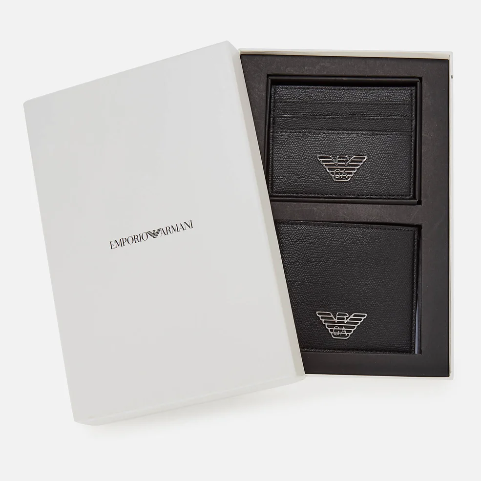 Emporio Armani Men's Wallet Gift Box - Black Image 1