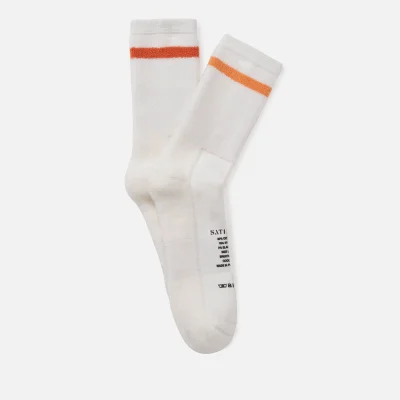 Satisfy Men's Reverse Tube Socks - Coral Stripe