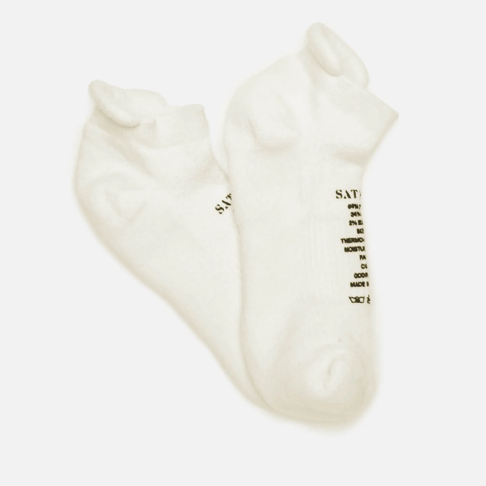 Satisfy Men's Merino Low Socks - Clear White Image 1