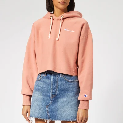 Champion Women's Cropped Hoodie - Pink