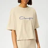 Champion Women's Cropped Linen Short Sleeve T-Shirt - Off White - Image 1