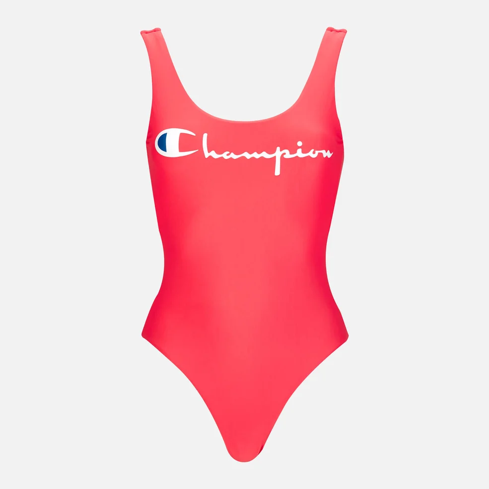 Champion Women's Reversible Swimsuit - Pink Image 1