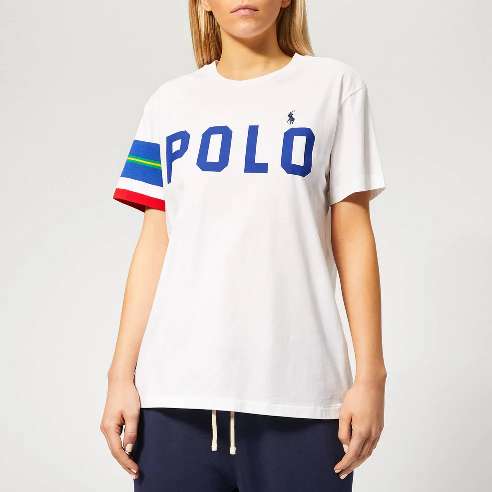Polo Ralph Lauren Women's STR SLV T-Shirt - White Image 1