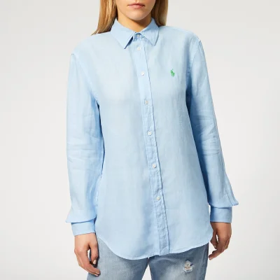 Polo Ralph Lauren Women's Relaxed Long Sleeve Shirt - Harbour Island Blue