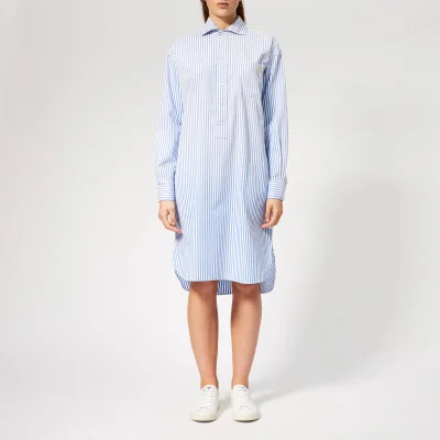 Polo Ralph Lauren Women's Chigo Shirt Dress - Blue/White