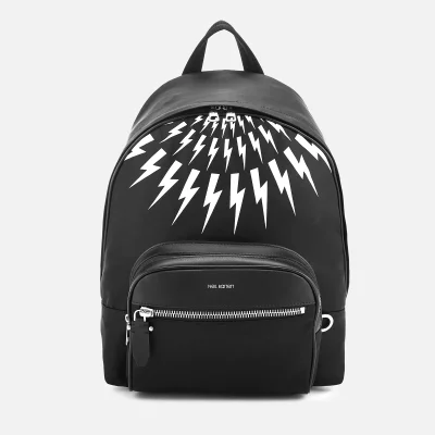 Neil Barrett Men's Classic Nylon Backpack - Black/White