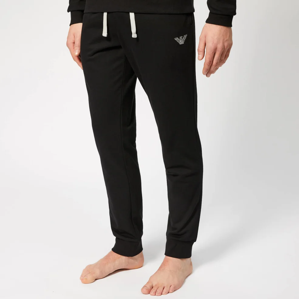Emporio Armani Men's Cuffed Pants - Black Image 1