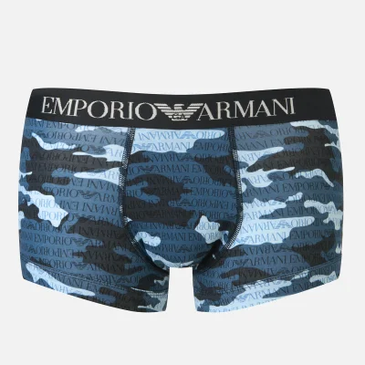 Emporio Armani Men's Trunk Boxer Shorts - Blue
