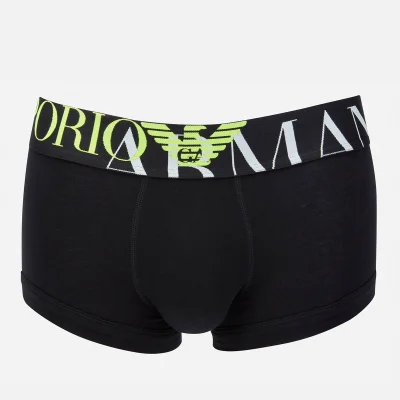 Emporio Armani Men's Large Band Logo Boxer Shorts - Navy