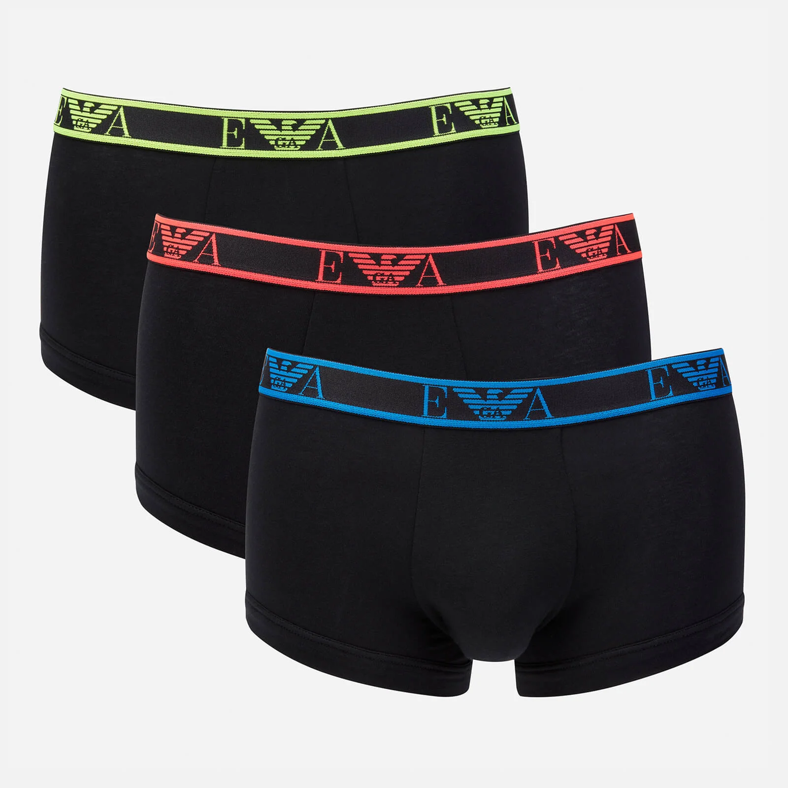 Emporio Armani Men's 3 Pack Boxer Shorts - Nero Image 1