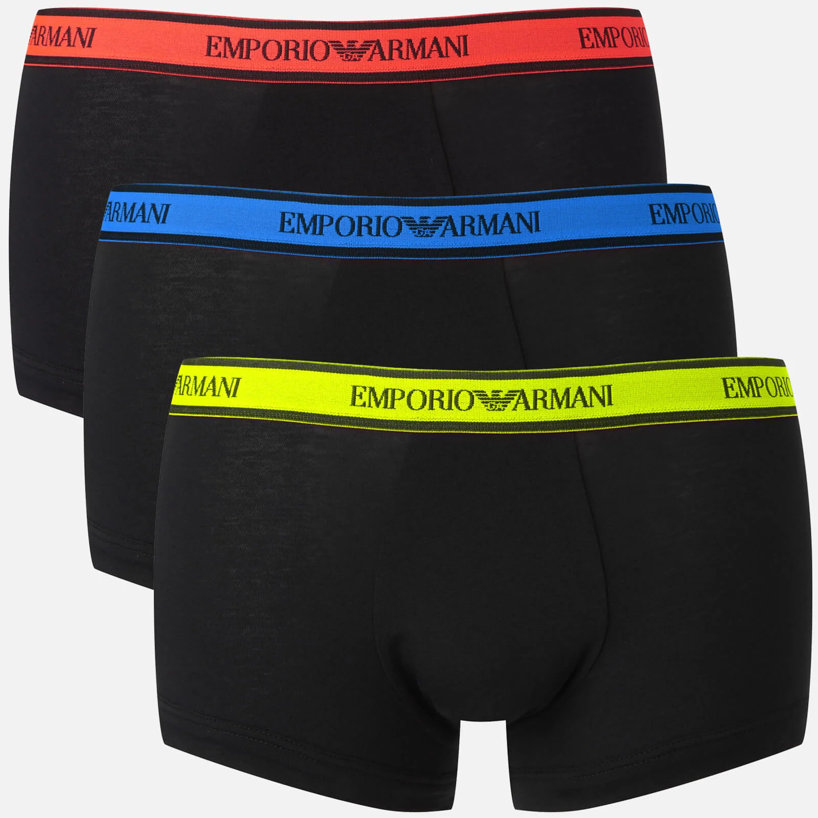 Emporio Armani Men's 3 Pack Boxer Shorts - Black Image 1