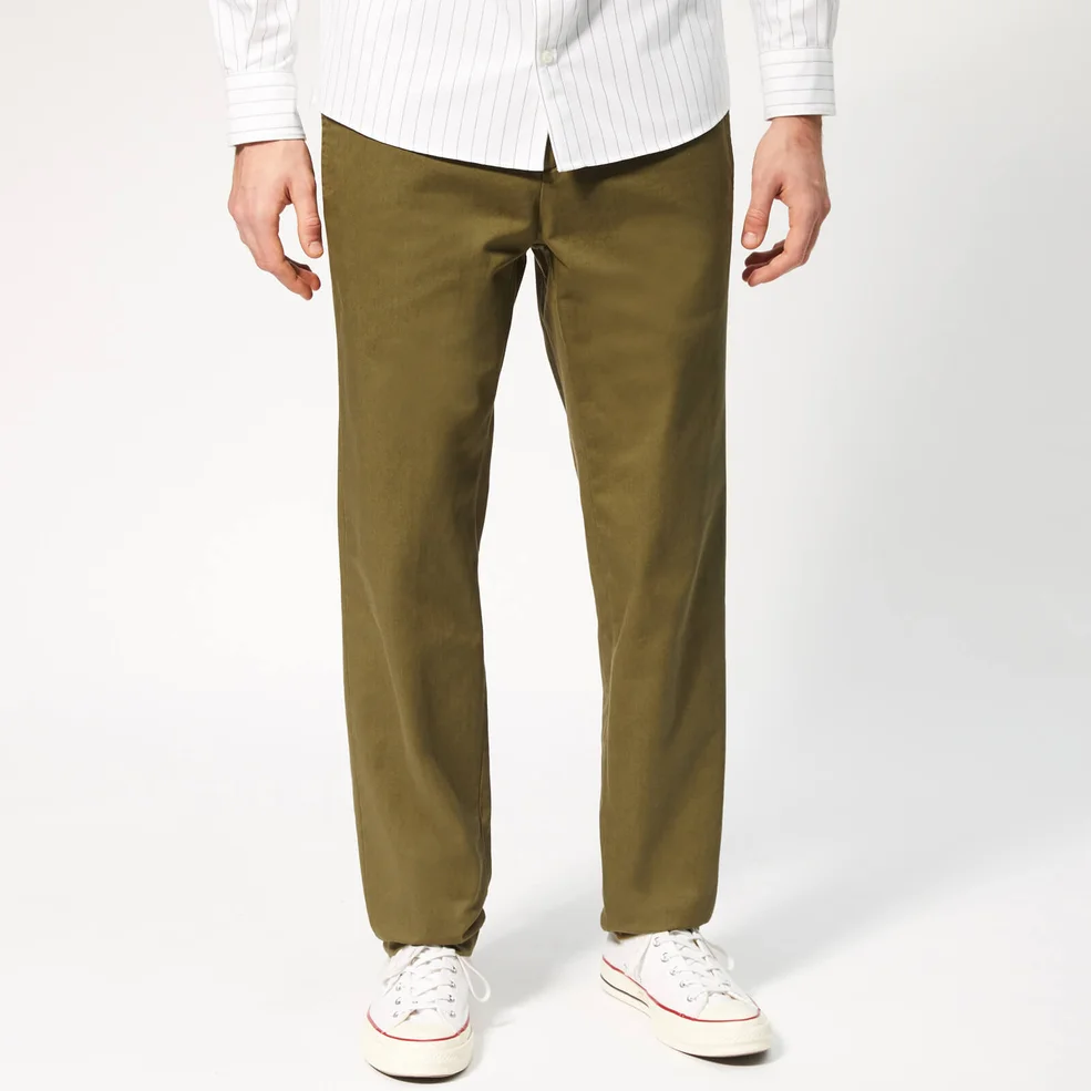 A.P.C. Men's Pantalon Quake Trousers - Khaki Image 1
