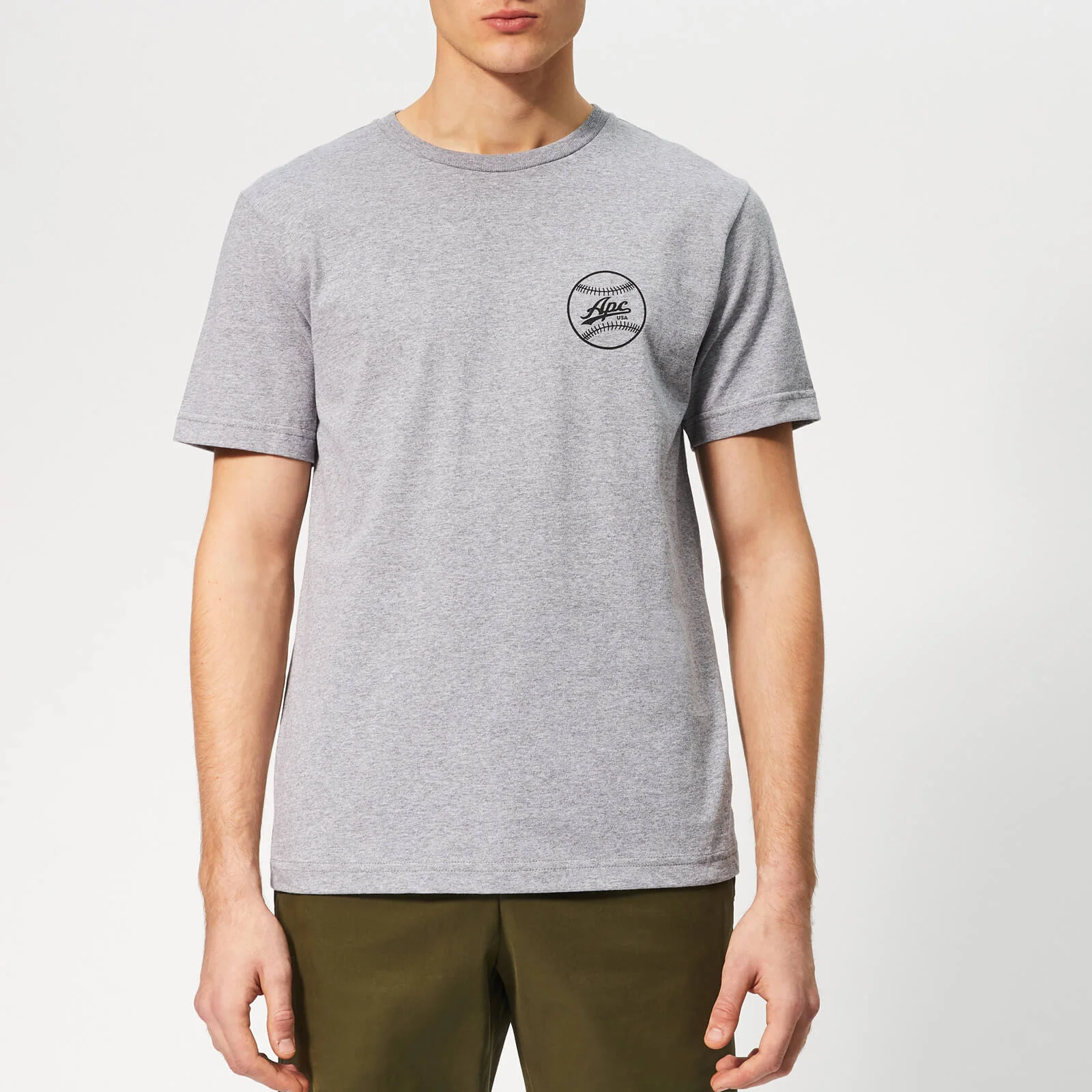 A.P.C. Men's Arrol T-Shirt - Grey Image 1