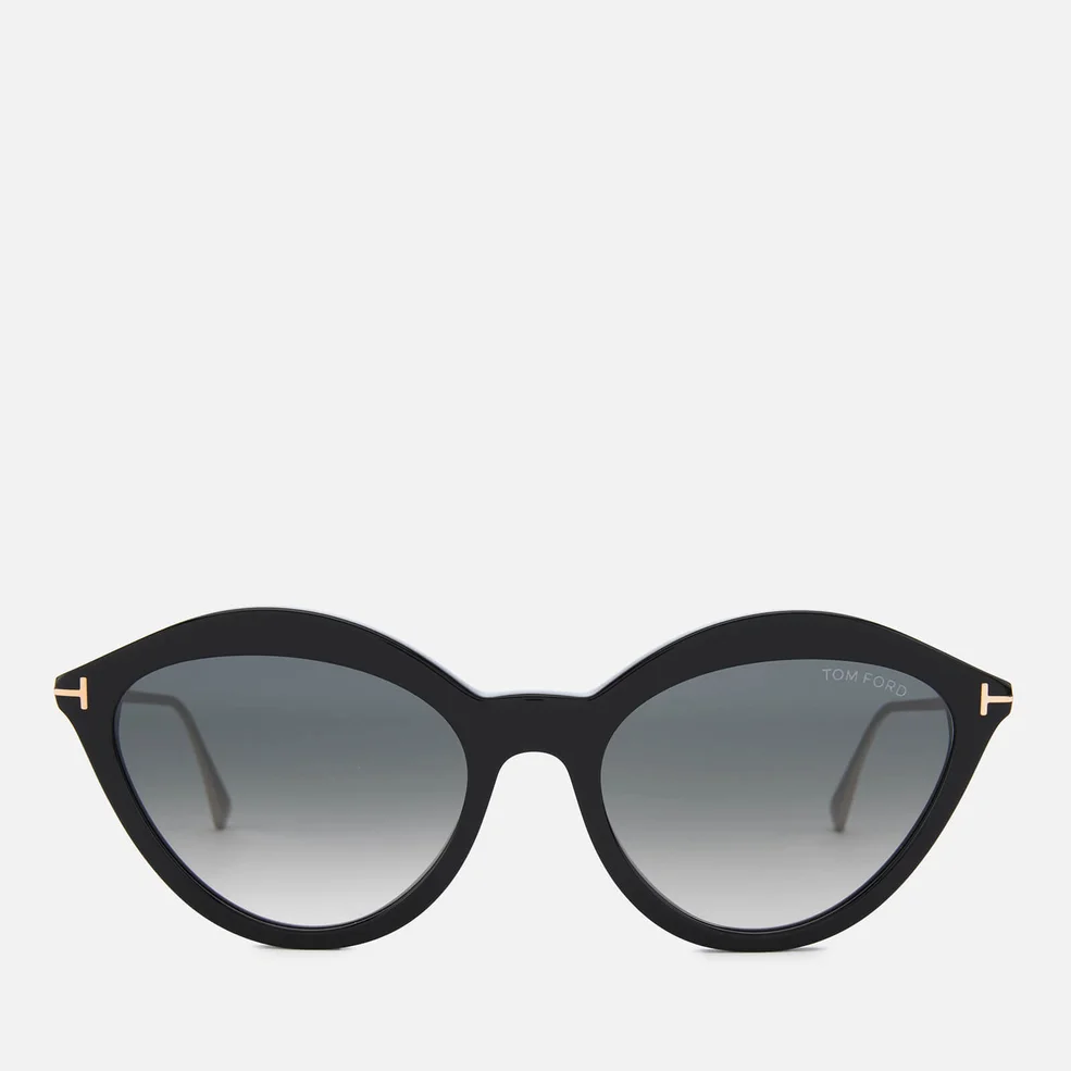 Tom Ford Women's Chloe Sunglasses - Black/Smoke Image 1