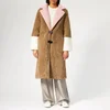 Saks Potts Women's Classic Febbe Skin Coat - Camel/Pink - Image 1