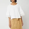 See By Chloé Women's Frill Sleeve Top - White - Image 1