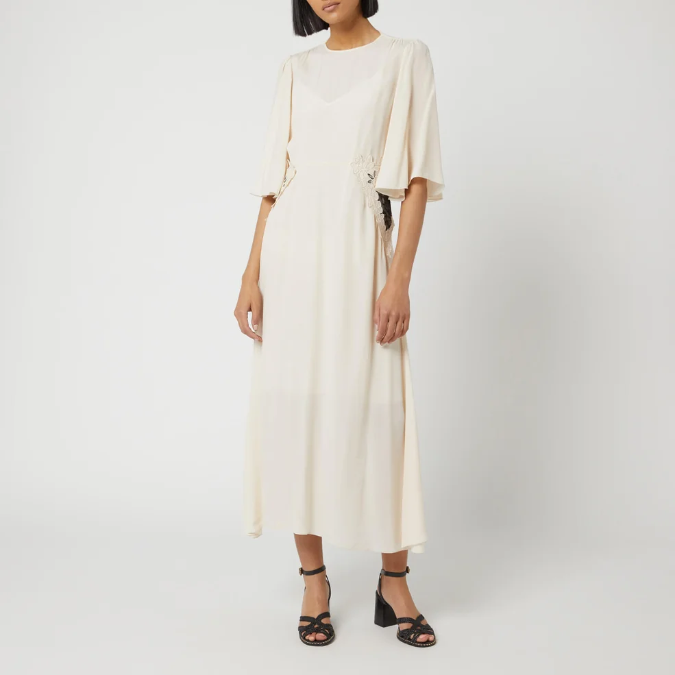See By Chloé Women's Flare Sleeve Dress - Milk Image 1