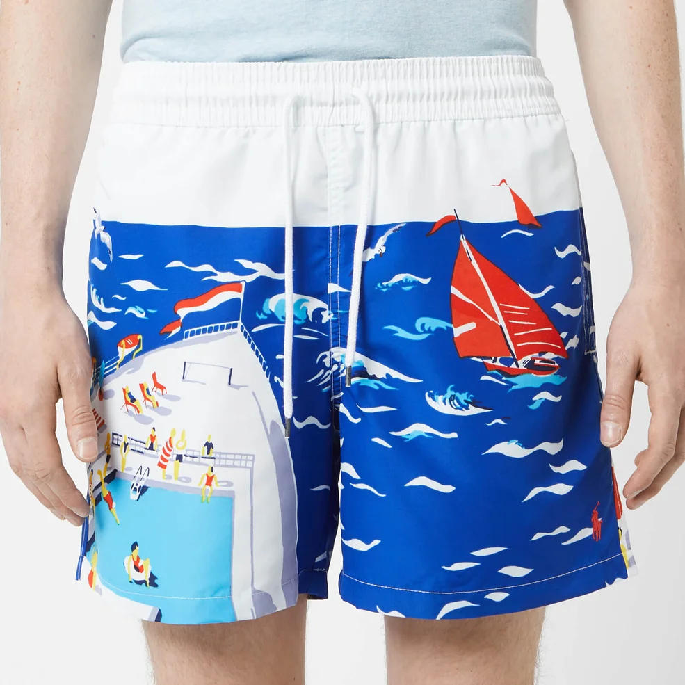 Polo Ralph Lauren Men's Traveler Printed Swim Shorts - Cruise Ship Image 1