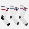 Polo Ralph Lauren Men's 3 Pack Sport Socks - White/Navy/Red - Image 1