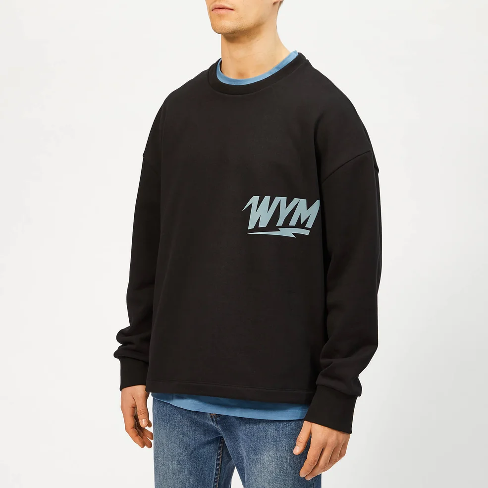 Wooyoungmi Men's Logo Sweatshirt - Black Image 1