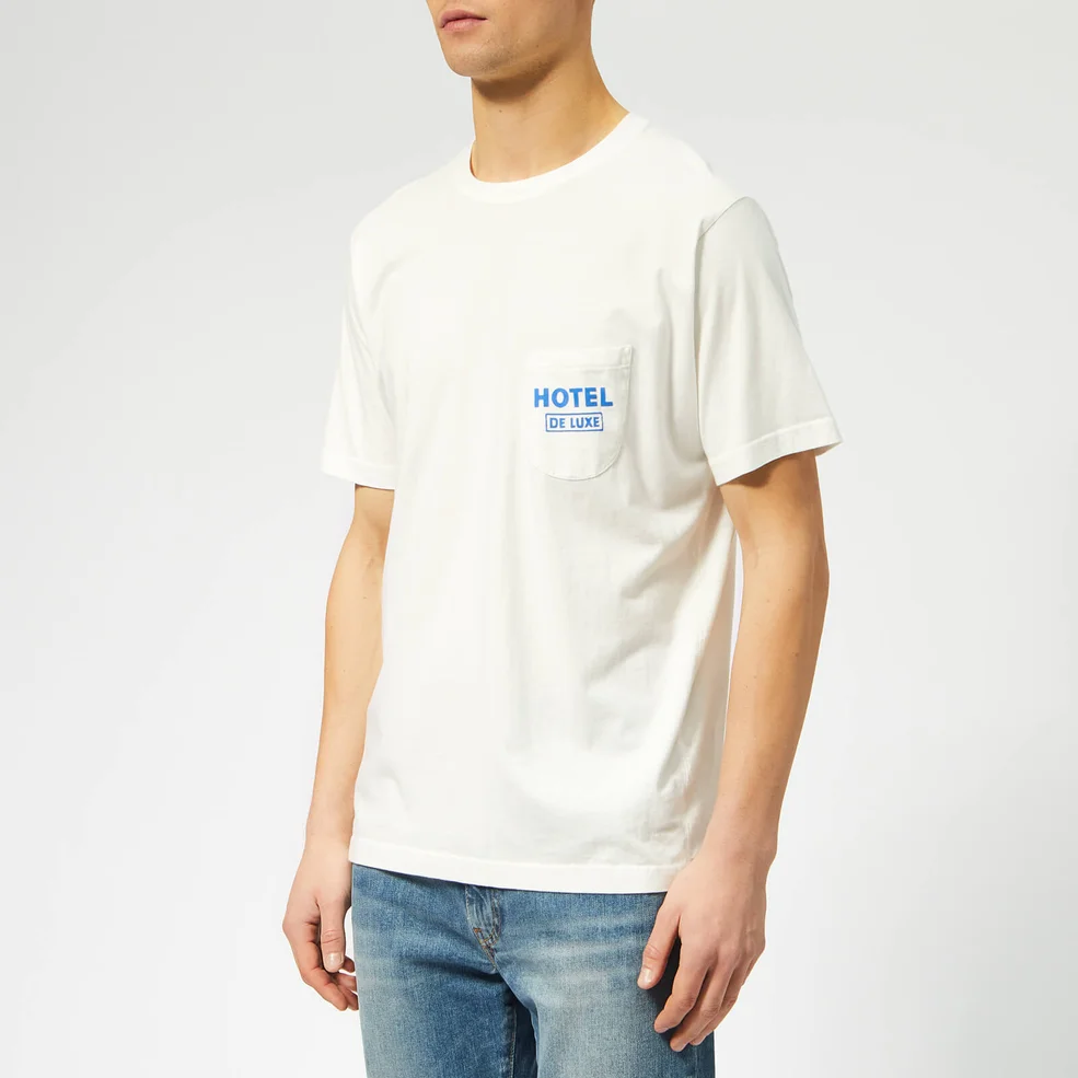 Universal Works Men's Five Star T-Shirt - Ecru Image 1