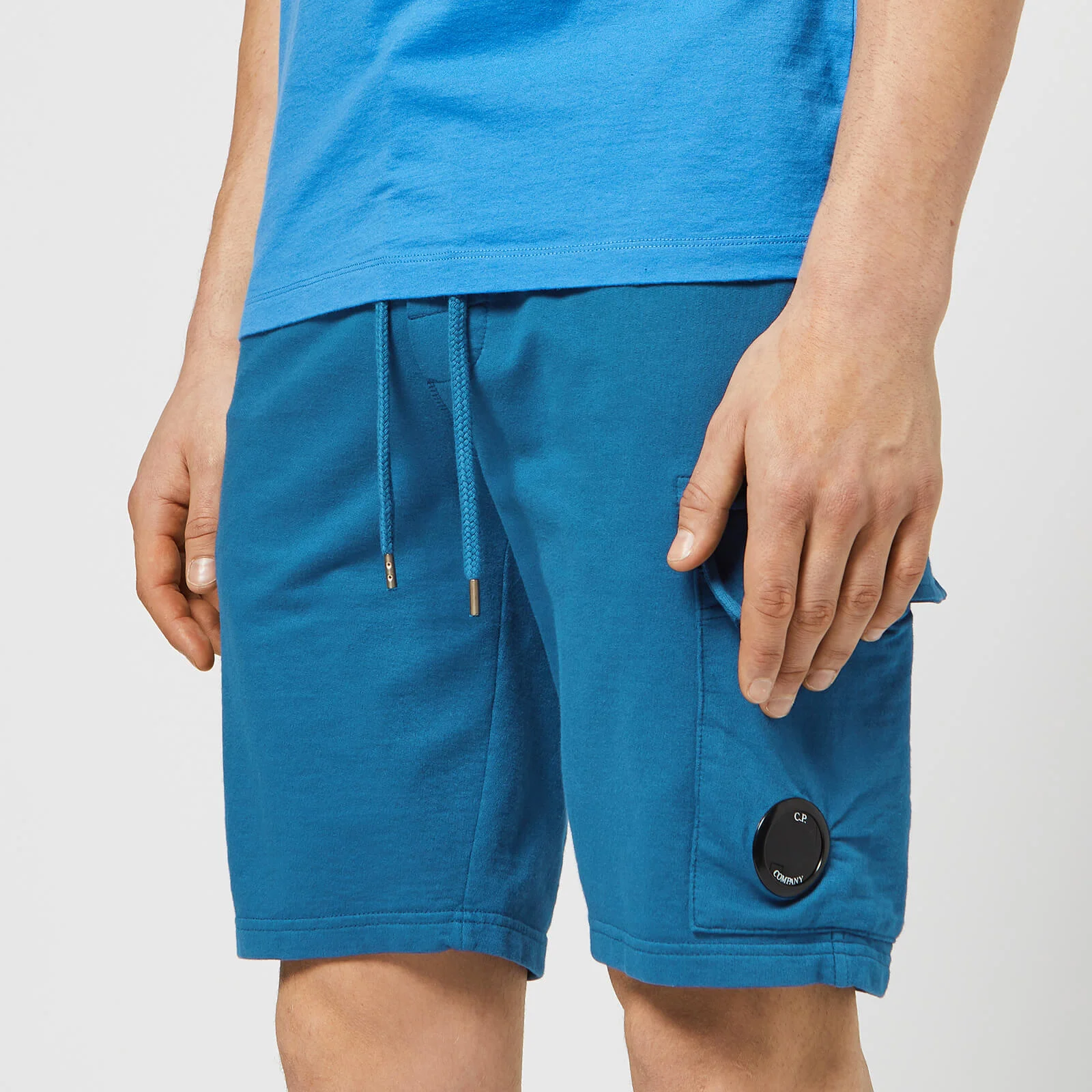 C.P. Company Men's Bermuda Sweat Shorts - Moroccan Blue Image 1