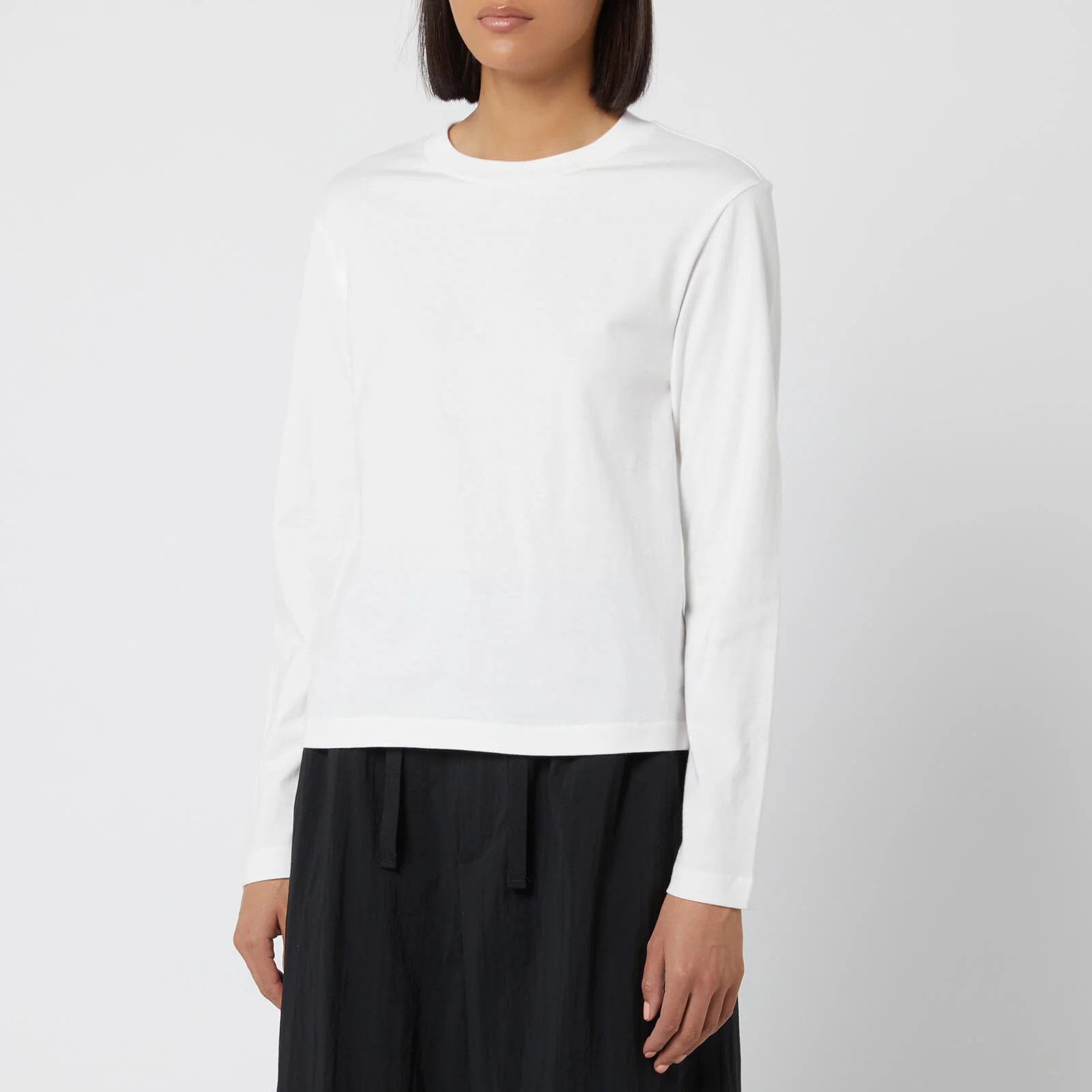 Y-3 Women's Yohji Love Tubular Long Sleeve T-Shirt - Core White Image 1