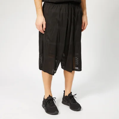 Y-3 Men's Patchwork Mesh Shorts - Black